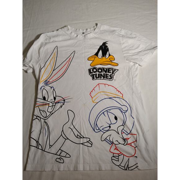 Lot of 4 Size M Graphic Tees – Looney Tunes, Disney Mickey & Lion King - Picture 1 of 9